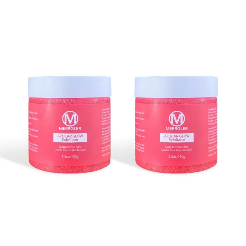 Glow Exfoliator-Sugar Facial Scrub for Smoother|Body Scrub,Clowing Skin|Body Exfoliation Newly Upgraded Glow Recipe