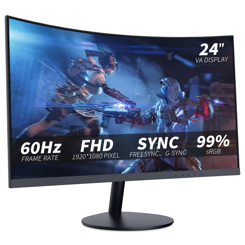 27-Inch 2K QHD Curved Gaming Monitor- 144Hz Refresh Rate, 1Ms Response, 100% Srgb, Adaptive-Sync, Hdmi/Displayport